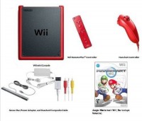 Nintendo Consola Red Mini Wii + Mario Kart